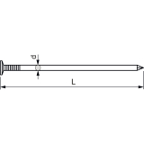 Drahtstift Senkkopf 7.0x210 blank Wickelpackung 5kg
