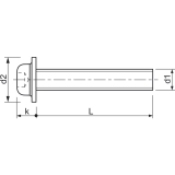 ecosyn-fix M 4x 12 Torx 20 Edelstahl A2 Flanschschraube fr Apparatebau