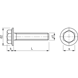 ECO-FIX 4.8 M 6x 16 verzinkt Sechskantschraube mit Flansch fr den Apparatebau