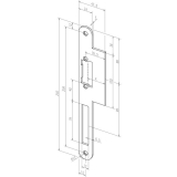 Lappenschlieblech LAP lang, 52A35-01, Edelstahl