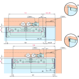 EKU CLIPO 36 G IS Beschlgegarnitur, 1 Tre