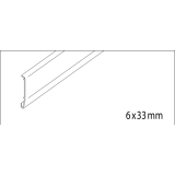 EKU CLIPO 35 G Clip-Blende zu Kleschuh Lnge 2500, Aluminium eloxiert