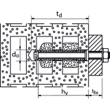 FISCHER FIS H20x 85 K Kunststoffankerh�lse bauaufs.Zugelassen mit Verbindung FIS