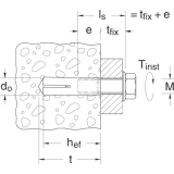 FISCHER EA II M 8x 40 Einschlaganker verzinkt-blau mit Bewertung