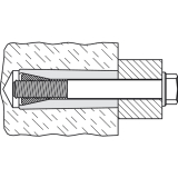 FISCHER M Dbel M 6 Nylon grau fr metrische Schrauben