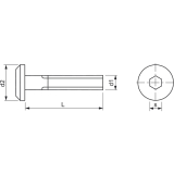 Zylinderkopfschraube M6x100 Gte 4.8 verzinkt mit Innensechskant SW 4