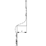 Flexibles Gestnge HAUTAU, 700 mm, wei