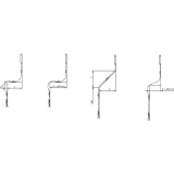 Flexibles Gestnge HAUTAU, 700 mm, grau