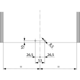 PEKA Fupedal zu Abfallsystem KO, matt verchromt