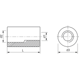 Gewindereduziermuffen von M12 auf M16 verzinkt Sechskantausfhrung