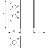 GH Zuganker HB 155x50x40x3,0 - Stahl feuerverzinkt