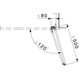 HAWA Multifront 30/W Beschlgegrt., 1 Falttr mit 2 Flgeln