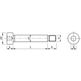 ISO7379 12.9 M 6 8x 25 blank Passung f9 Pass-Schulterschraube mit ISK