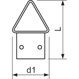 Klapp�se 14x24 Stahl vermessingt