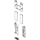 BLUM LEGRABOX Fronthalter Innenauszug mit Reling H C, Seidenwei�