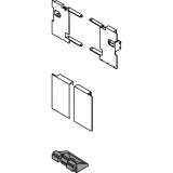 BLUM LEGRABOX Fronthalter Innenschubkasten H M, INOX (Anti-Fingerprint)