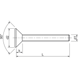 ISO14581 8.8 M 3x10 Torx 10 verzinkt Senkschraube