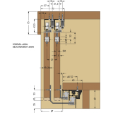 Cinetto PS06 Beschlagset nicht verstellbar, Tragkraft 40k g,1 trig