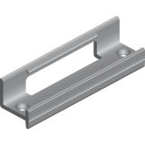 PS10 Clipteil Befestigung der DoppeL - Laufschiene, Einnuten, Kunststoff schwarz