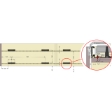 PS40 Vorderes Clipteil Befestigung der - Laufschiene,Einnuten,Kunststoff schwarz