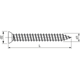 Rahmenanker 7.5x 62 Senkkopf 11 Torx30 verzinkt fr dbellose Verschraubung