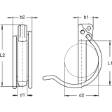 Rohrklappstecker 12x 55 verzinkt