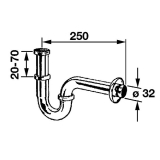 SOLIDO 5/4" x 32 mm R�hrensiphon