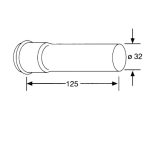 SOLIDO 5/4" x 32 mm Verl�ngerungsrohr