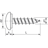 Fensterbankschraube 3.9x32 Phillips Kreuzschlitz Edelstahl A2