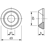 SPEED Holzbauscheibe 10 EFP beschichtet fr Speed Holzbauschrauben Senkkopf