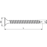 Schnellbauschraube 3.9x55 phosphatiert Feingewinde fr Holzkonstruktion
