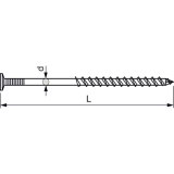 Schraubnagel 4.0x 80 verzinkt-blau
