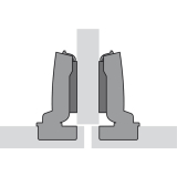 HETTICH SENSYS 8645i T 52 Topfscharnier aufliegend-Mittelwand - �W 110�