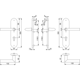 HOPPE SH-Drckergt. STOCKHOLM - auf LS PZ88, oK., Alu, Edst-Effekt
