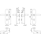 HOPPE SH-Drckergt. VERONA - auf LS PZ88, TS67 - 72, oK., Edst, matt