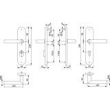 HOPPE SH-Drckergt. AMSTERDAM - auf LS PZ92, TS67 - 72, mK., Edst, matt