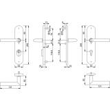 HOPPE SH-Drckergt. STOCKHOLM - auf LS PZ88, TS67 - 72, mK., Edst, matt