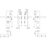 HOPPE SH-Drckergt. STOCKHOLM - auf LS PZ88, TS67 - 72, mK., Edst, matt