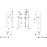 HOPPE SH-Drckergt. STOCKHOLM - auf LS PZ88, TS67 - 72, oK., Edst, matt