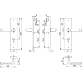 HOPPE SH-Drckergt. LONDON - auf LS PZ88,SST 8,5,oK.,TS42-47,silber elox