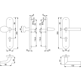 HOPPE SH-Wechselgt. STOCKHOLM - auf LS PZ88, TS67-72, SST 8,5, oK., Ed.-Effekt