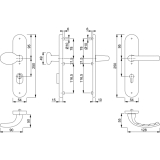 HOPPE SH-Wechselgt. TOKYO auf LS PZ88, TS67-72, SST 8, 5, mK., silber elox