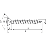 SPAX Linsensenkkopf 3.0x 25 Vollgewinde Torx 10 Edelstahl A2 mit Zulassung