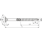 SPEED Holzbauschraube Senkkopf 10x360 TG TX40 EFP-beschichtet mit Zulassung