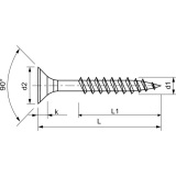 Holzbauschraube Senkkopf 8.0x240 Teilgewinde Torx 40 Edelstahl A2 mit Zulassung