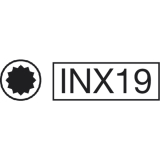 GEDORE Schraubendreher-Einsatz INX19 DIN2324 1/2\"vierkant M8x55 mm Vielzahn