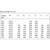 ACCURIDE DS5321 Kugelkfigfhrung - berauszug, L 400 mm, Edelstahl