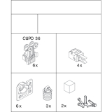 EKU CLIPO 36 H IS Beschlgegarnitur, 3 Tren