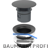 GE WT-Ventil 1 1/4", L8cm, Ventilabd.