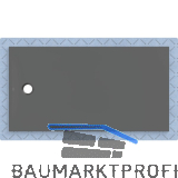 DUF CF30 integr. 170x90cm graphit